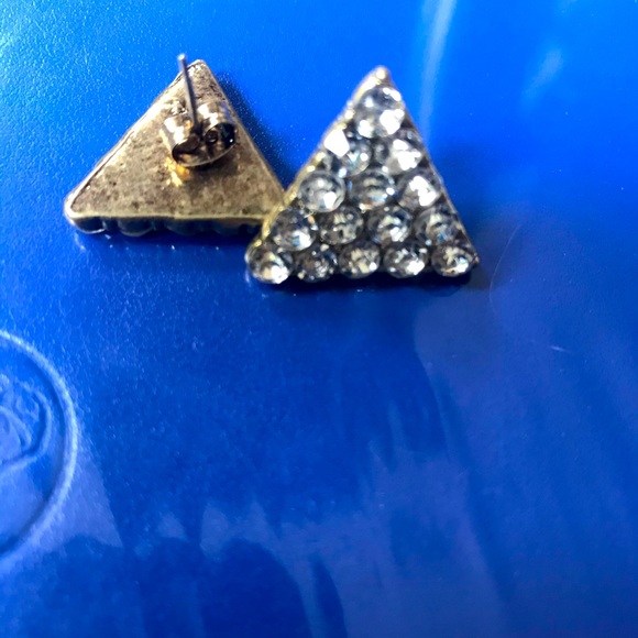 Vintage rhinestone triangles - Picture 1 of 2